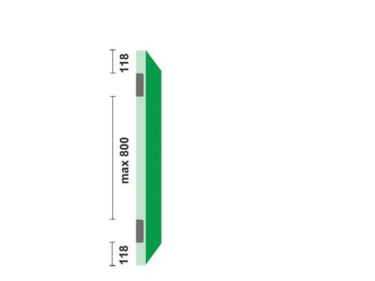 Axa Scharnier recht RVS 76X76 MM
