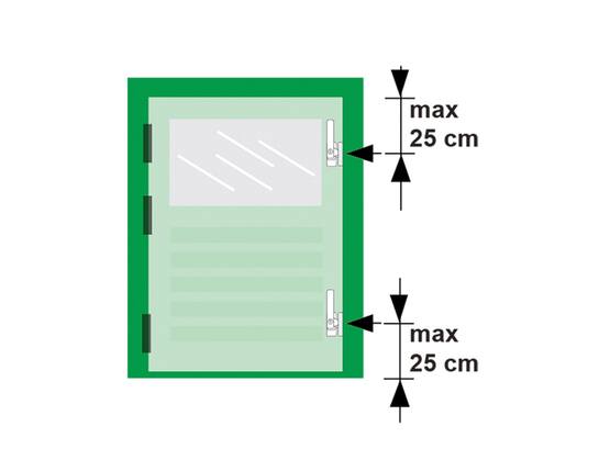 Axa Raamsluiting met cilinder F8 SKG* opbouw sluitkom rechts