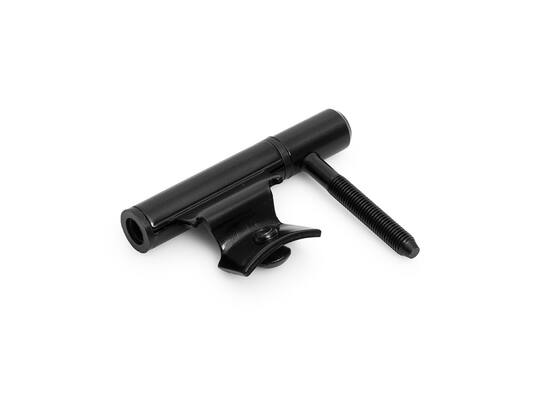 DX Inboorpaumelle zwart met verzet staal 14 MM