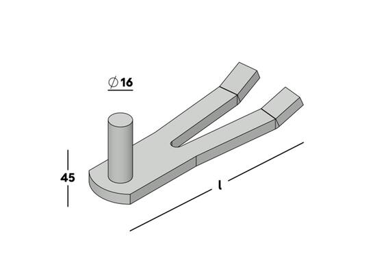 GB Klauwduim halfsteens verzinkt 16 MM