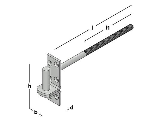 GB Moerduim verzinkt M12X235