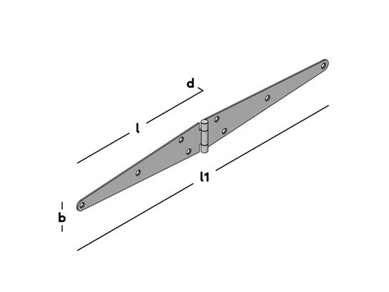 GB Staartheng verzinkt 250 MM