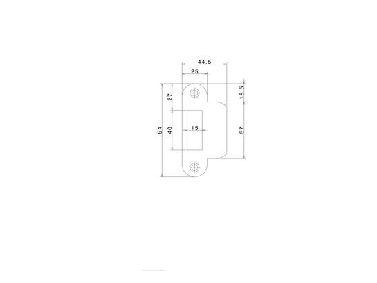 NEMEF Sluitplaat rond RVS P635/17