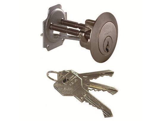Cisa Staartcilinder messing mat vernikkeld 02500 DEURDIKTE MAX.85MM DIA.30,5MM
