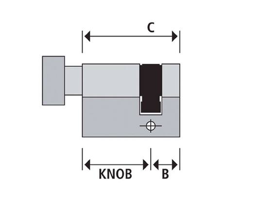 Mauer Profielcilinder enkel knop SKG** C00-K30