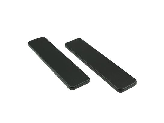Oxloc Klikschild geheel blind recht zwart 185X44 mm