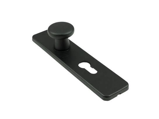 Oxloc Knopschild cilinder zwart 185X44 mm/P