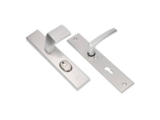 Oxloc VH knopgreepgarnnituur rechthoekig F1 kerntrek dikke deur PC 72
