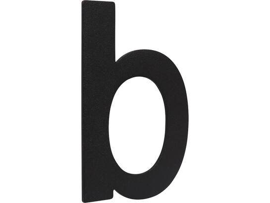 Oxloc Huisletter B zwart rvs