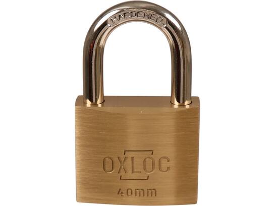 Oxloc Hangslot messing 40 MM