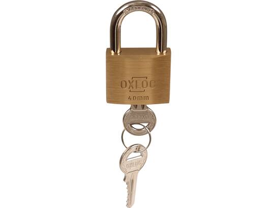 Oxloc Hangslot messing 40 MM