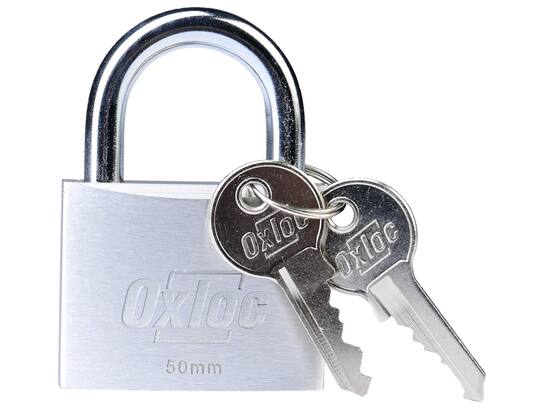 Oxloc Hangslot aluminium 50 MM