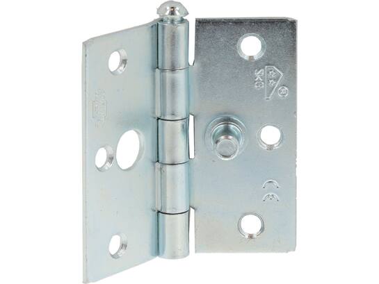 Oxloc VH scharnier recht topcoat 76X76 MM