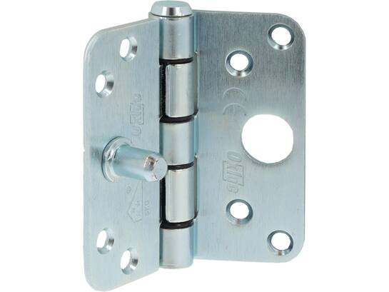 Oxloc VH glijlagerscharnier rond verzinkt 89X89 mm