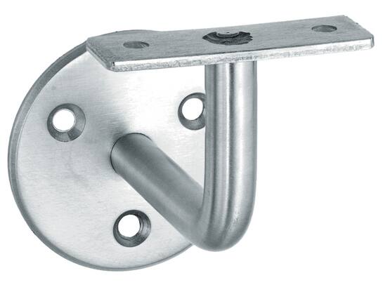 OXLOC Leuninghouder op rozet vlak RVS 64 MM
