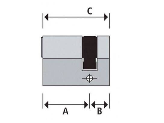 ABUS Profielcilinder enkel op nummer BJ20027 10-30