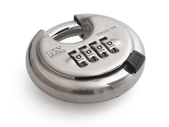 DX Discusslot RVS met 4 cijferig slot hsdc 070 b 70MM