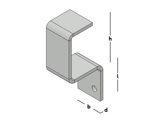 GB Deurbalkhaak dicht 55X75