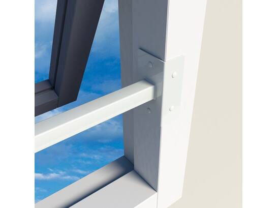SECU Barrierestang single wit SECUBAR SINGLE 100-180 CM