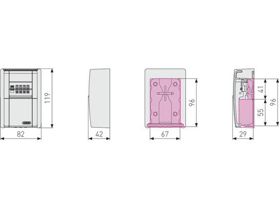 ABUS Sleutelkluis wandmontage 787 KEYGARAGE
