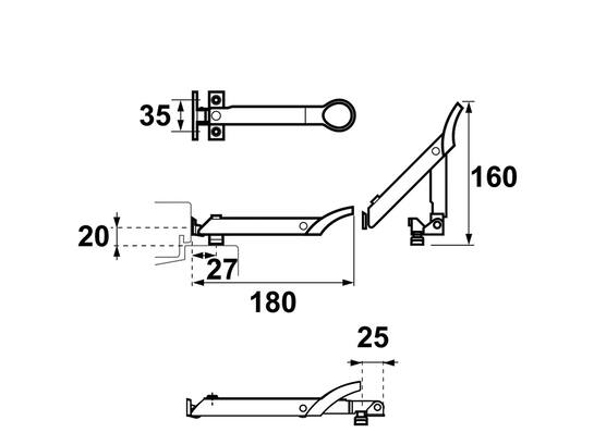 AXA Raamuitzetter wit AXAFLEX 20 MM