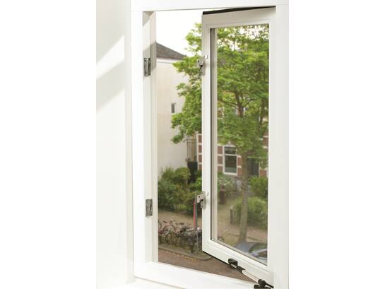 AXA Raamsluiting met drukknop F2 SKG* OPBOUW SLUITKOM RECHTS