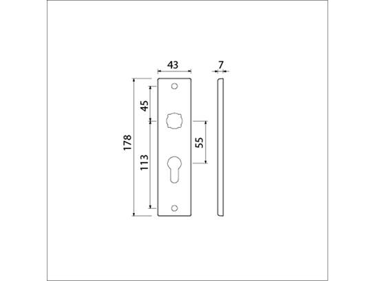 AMI Kortschild PC 55 F1 GEGOTEN 178/43