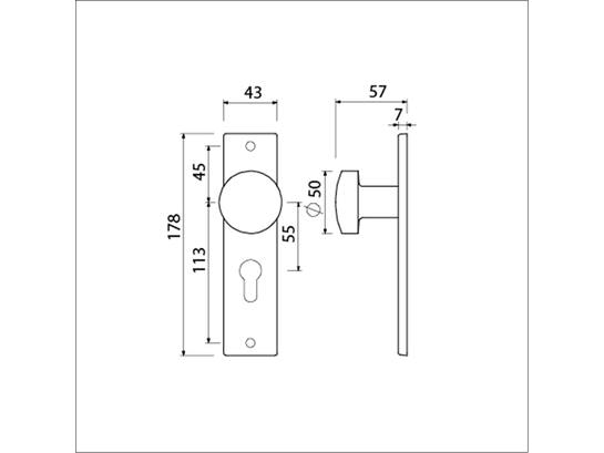 AMI Knopschild PC 55 F1 GEGOTEN 178/43