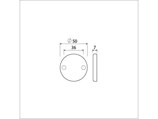 AMI Afdekrozet RH blind F1 NO 3