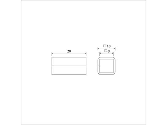 Ami Verloopbus staal 5 stuks 8>10 MM