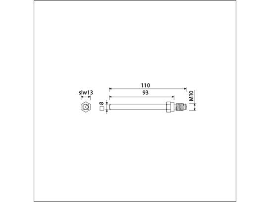 Ami Wisselstift gelagerd 110 MM