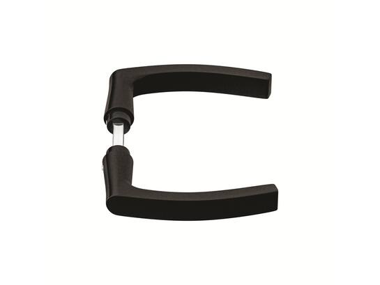 AXA Deurkruk F8 zwart BLOK 60MM