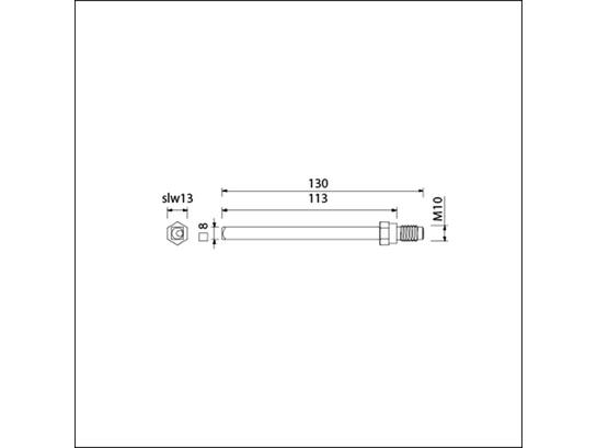 Ami Wisselstift gelagerd 130 MM