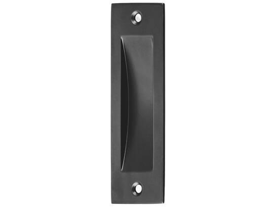 Hermeta Schuifdeurkom recht zwart 120X40MM