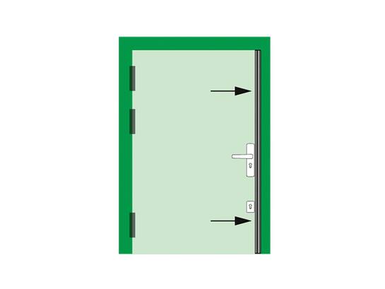 AXA Deurbeveiligingsstrip alu wit SKG* M3-EX/10-14 MM 235 CM