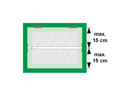 AXA Barrierestang universeel wit SKG* V3 IDD 60-110 CM