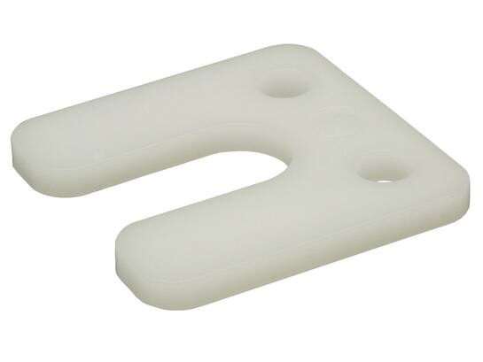 GB Drukplaat met sleuf 6 MM TRANSPARANT 70X70 48st
