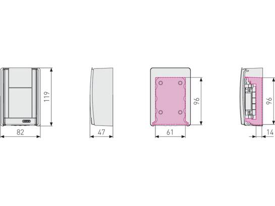 ABUS Sleutelkluis wandmontage H767 KEYGARAGE