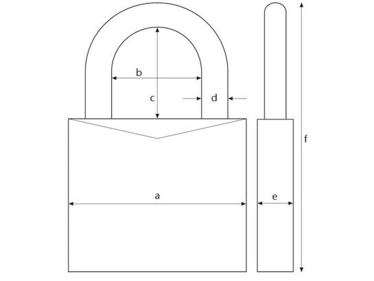 Abus Hangslot met stofkap H70IB/35 B/DFNLI