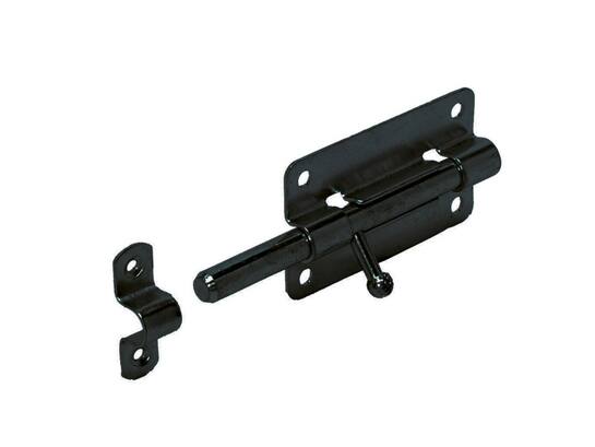 GB Plaatgrendel zwart 100X50MM