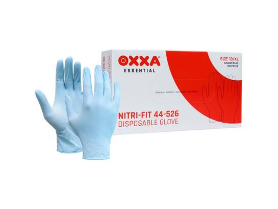 Oxxa Werkhandschoen nitrile ongepoederd blauw NITRI-FIT 44-526 10/XL 100stuks