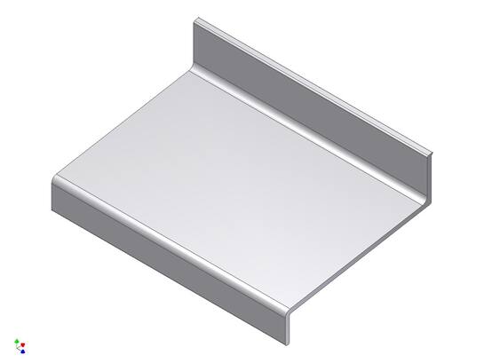 ALUART Waterslag aluminium 3 METER 50MM