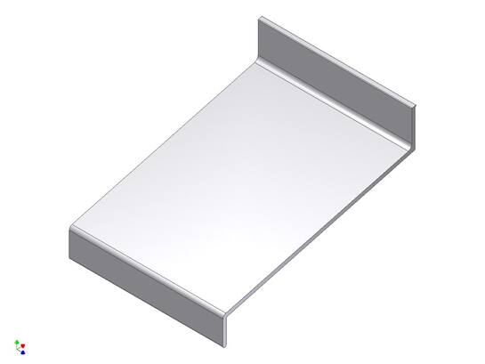 Aluart Waterslag aluminium 3 meter 100MM