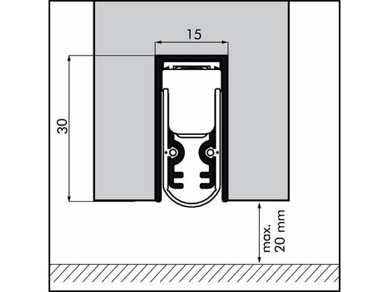 ELLEN Valdorpel automatisch EM SOUNDPROOF 113 CM