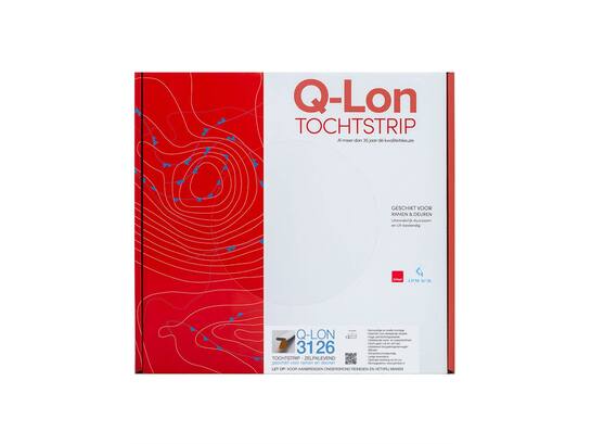 Q-Lon Tochtstrip zelfklevend wit 3126 (10X3MM) 25 meter