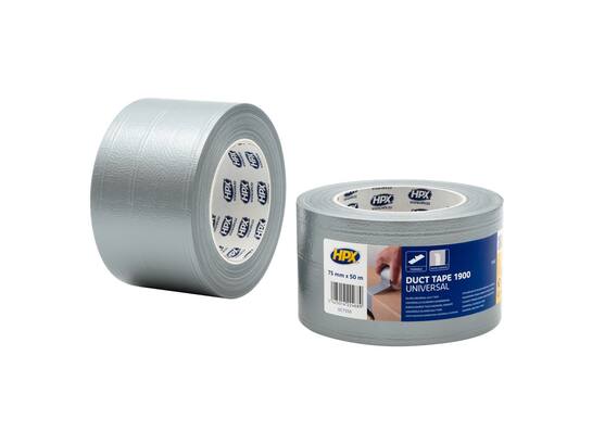 HPX Duct tape 1900 zilver 75MM X 50M 16st