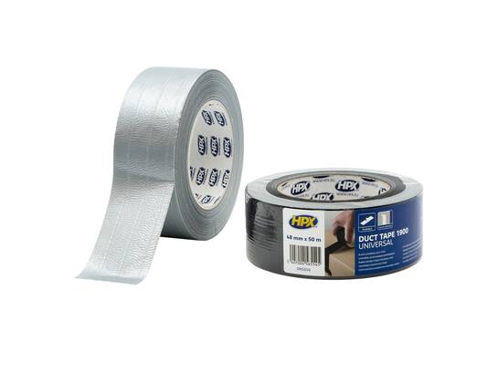 HPX Duct tape 1900 zilver 75MM X 50M 16st