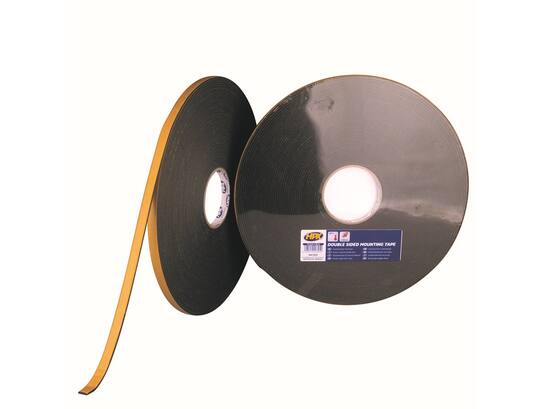 HPX Dubbelzijdige bevestigingstape 3mm ANTHRACIET 12MM X 25M 20st