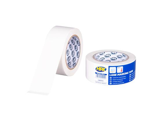 HPX Zelfklevende markeringstape wit 48MM X 33M 36st