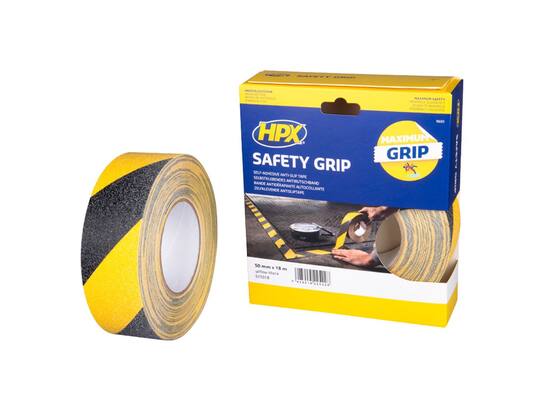 HPX Antislip tape zwart/geel 50MM X 18M 12st